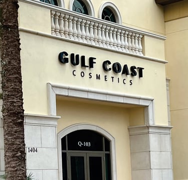 Fabricated letters for store front