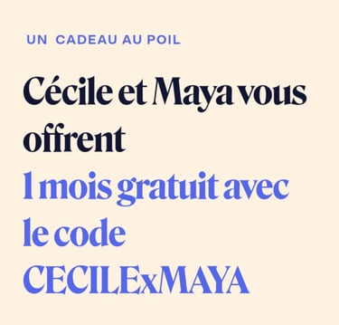 Code parrain dalma | 1 mois gratuit avec le code CECILExMAYA