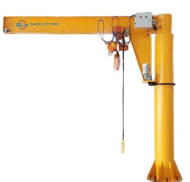 Free Standing Jib Crane Side View