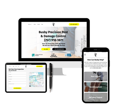 pest control website design
