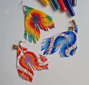 beaded fringe earrings patterns