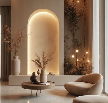 Sakarya'da asma tavan uygulamasıyla tamamlanan iç mekân tasarımı