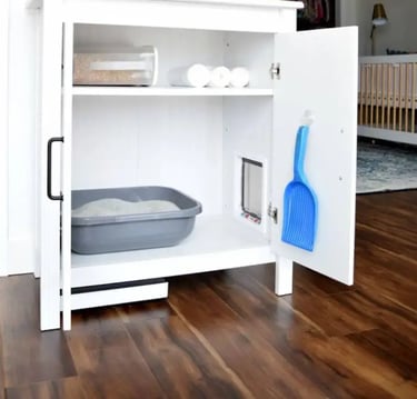 Cabinet litière pour chat