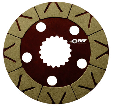 Power Trac 6.5 inch 18 spline OIB brake plate
