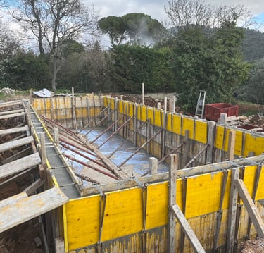 fondations piscine par EGPR à Toulon