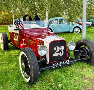Classic Hot Rod at a Highway 63 Monthly meet in Lincolnshire