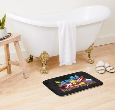 BIZARRELY LUMINARY Merch Bath Mat
