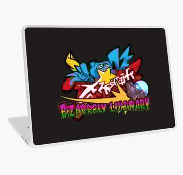BIZARRELY LUMINARY Merch Laptop Skin