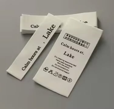 Size and Care Labels for Clothing - Fabric Care Labels