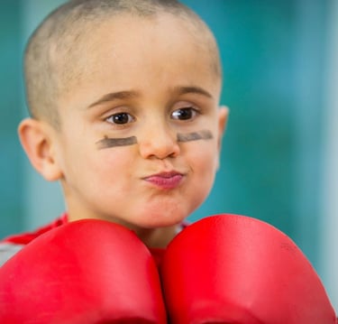 Image d'un enfant atteint de cancer