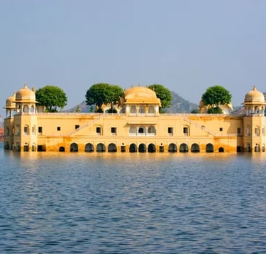 a large building with a large building in the middle of it