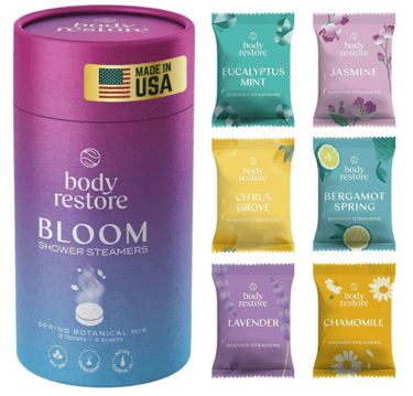 aromatherapy shower steamer tablets 6 pack of varying scents