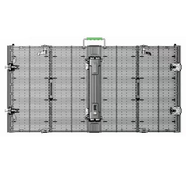 Transparent LED display screen on the stage