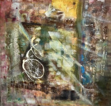 light dapples - acrylic on canvas, — Nikki Kelly