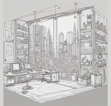 Bright living room with modern inventory