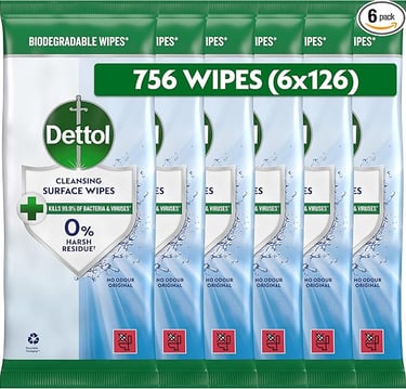 a pack of detritfying wipes with detir