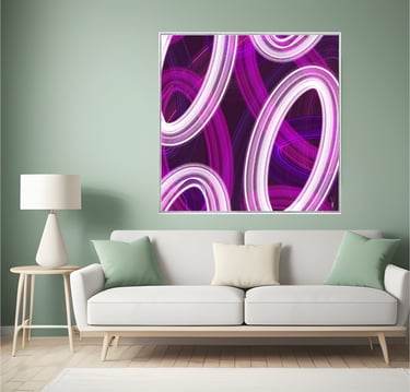 oeuvre d'art forme geometrique
