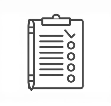 a clipboard with a checklist 
