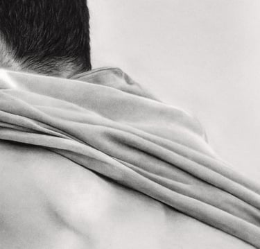Detalle de la obra de arte original "Vulnerablemente Fuerte" de Aria De Zabal