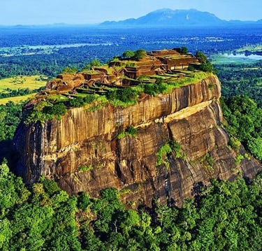 a rock formation on a cliff face