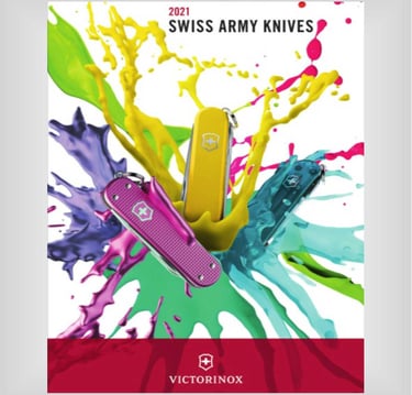 Victorinox Swiss Army Knives 2021 reklaminių peilių katalogas