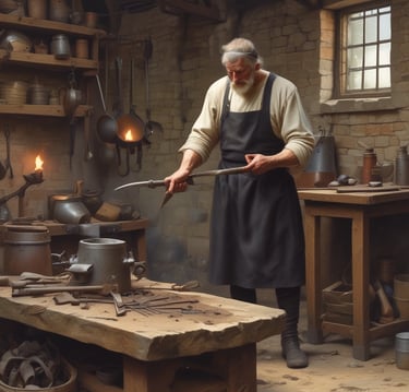 a person grinding metal with a grinder