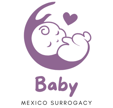 a baby mexico surrogacy in a crescent shaped baby shower