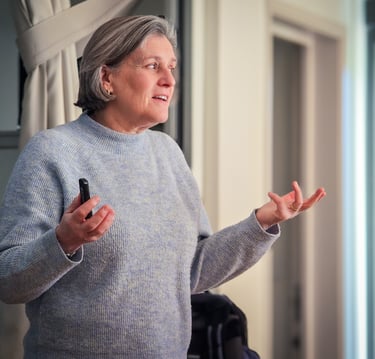 Vanessa Ball delivering safeguarding training