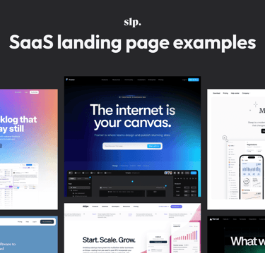 SaaS landing page