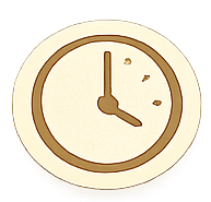 Illustration qui représente horloge du moment présent