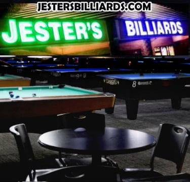 Sit-down dining available next door at Jester's Billiards