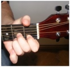 A D7 akkord gitáron