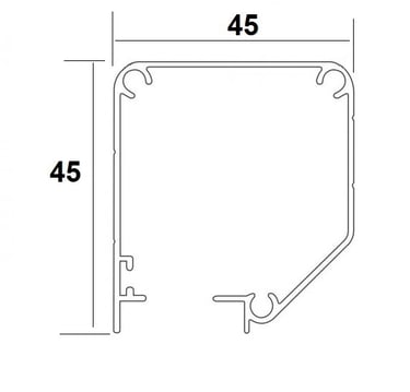 Caseta pentru plase tip rulou - caseta din aluminiu vopsita in camp electrostatic - ASIROLL -