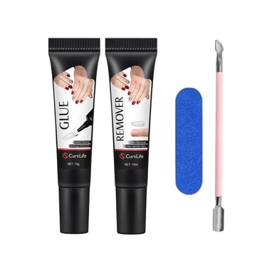 Curvelife nail glue and remover