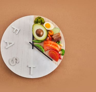a clock on a plate with a clock on it
