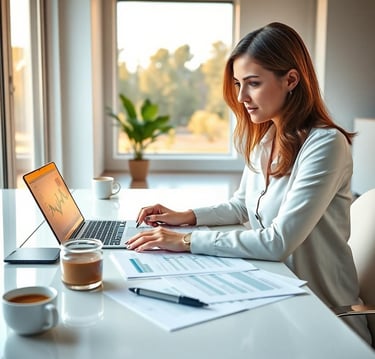 woman planning a budget