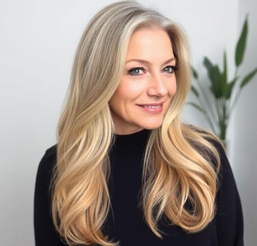woman over 50 with a Layered Long hair Cut