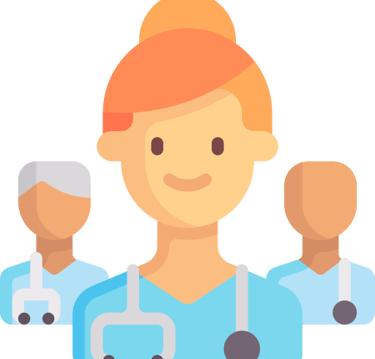 An icon showing healthcare professionals