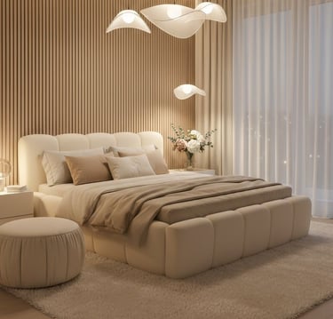 Estetik dekorasyon uygulanmış ev