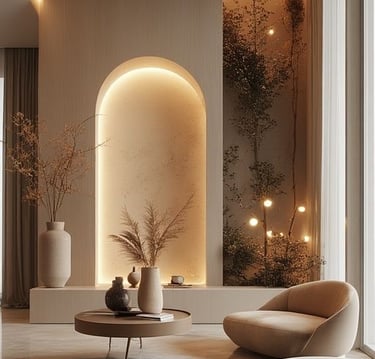 Sakarya'da asma tavan uygulamasıyla tamamlanan iç mekân tasarımı