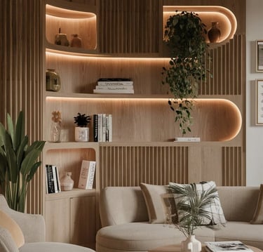 Modern iç mekân tasarımıyla yenilenmiş yaşam alanı