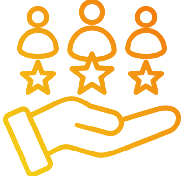 Icon representing customer-first experience and satisfaction at One 7 Garage
