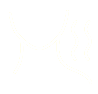 Icono minimalista de cuello con líneas ascendentes representando masaje craneofacial