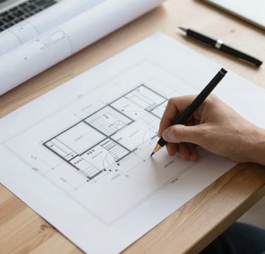 Technical woodworking blueprints and diagrams showing door and frame dimensions for DIY construction.
