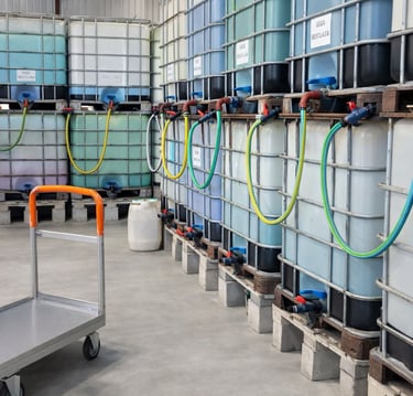 Contenedores de 1000 Litros de productos de limpieza -Quimicatys fabricante de productos de limpieza