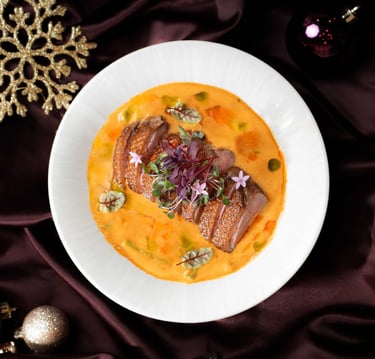 Professional social media content creator filming a lifestyle dining experience in Toronto.