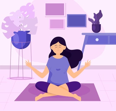 respiration, visualisation yogathérapie