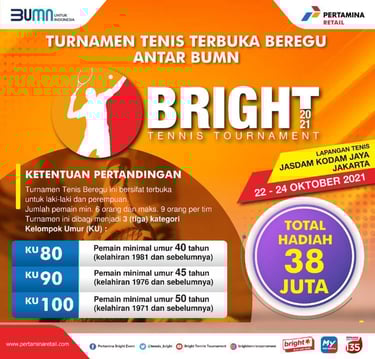 Bright Tennis Tournament Pertamina