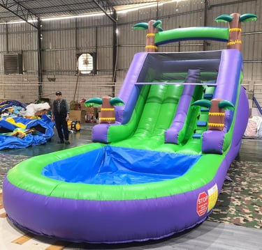 Commercial Water Slide for Adults Kids, 100% PVC Inflatable Adult Water Slide with 950W Blower