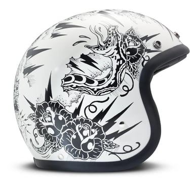 Kask typu Jet w stylu retro DMD Thunderstruck